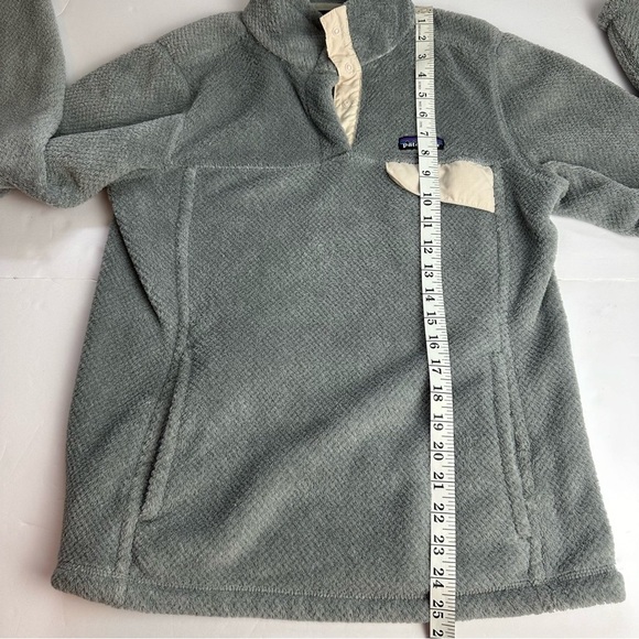 Patagonia Re-Tool Snap-T Pullover Women’s Size Medium Jacket Gray Grey Cream - Picture 4 of 9